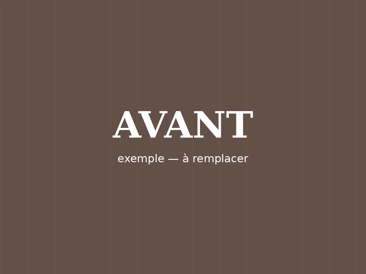 Avant : Bibliothèque sur mesure